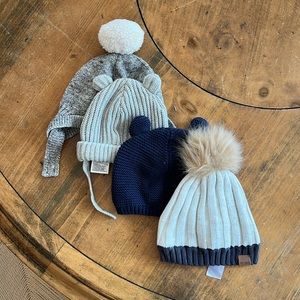 Baby winter hat bundle